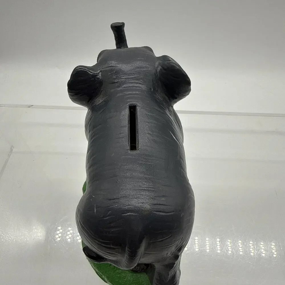 Blow Mold Plastic Elephant Bank Figure Toy Small World Importing 1989
